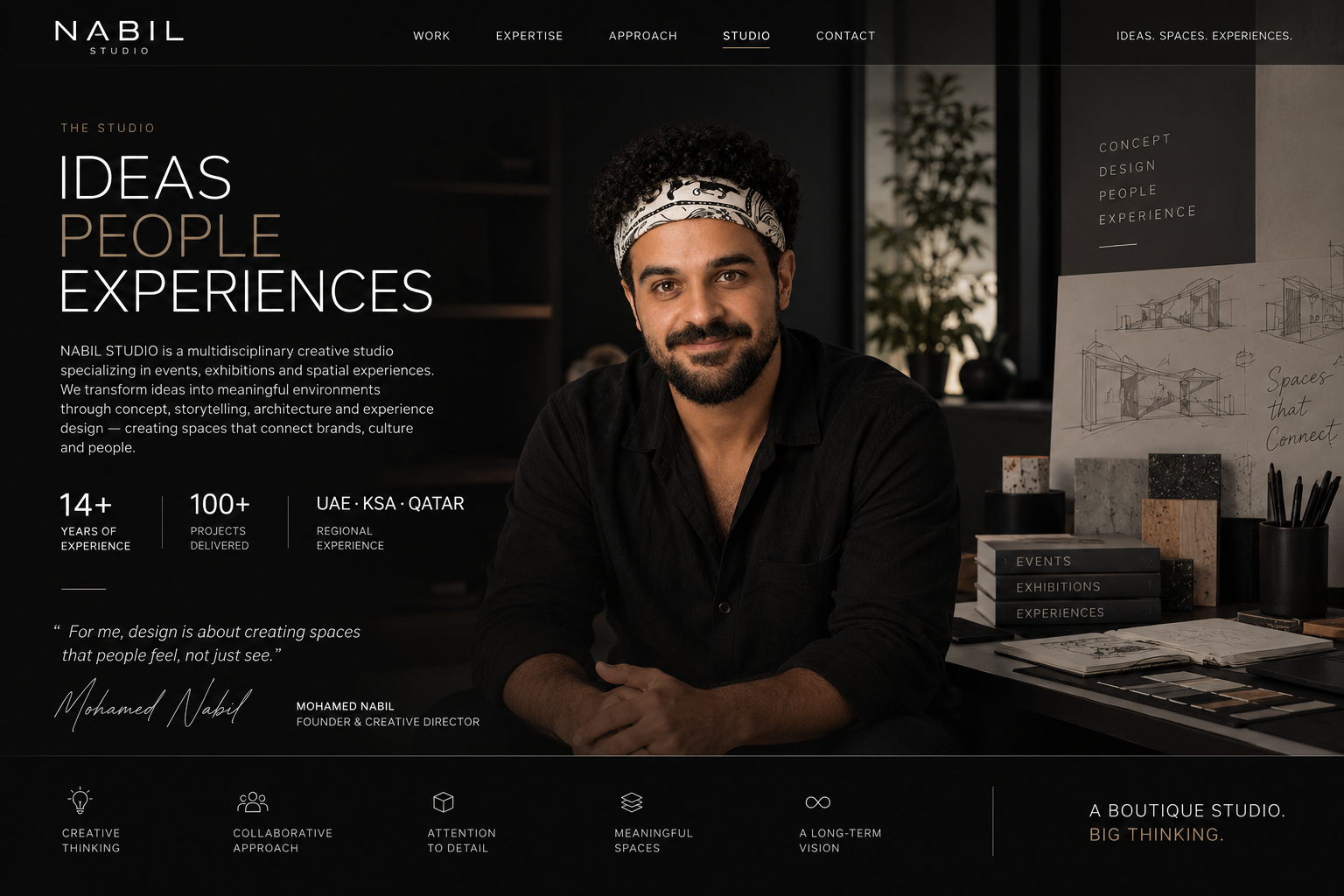 Nabil Studio — ideas, people and experiences with Mohamed Nabil, Founder and Creative Director